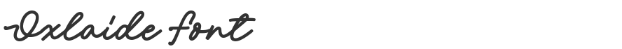 Oxlaide Font