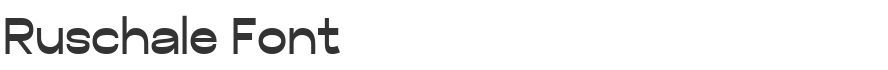Ruschale Font