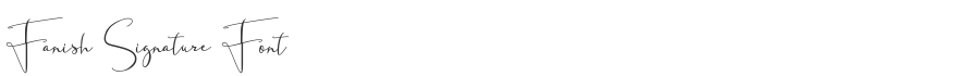 Fanish Signature Font