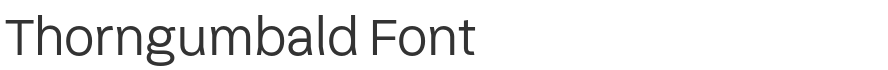 Thorngumbald Font