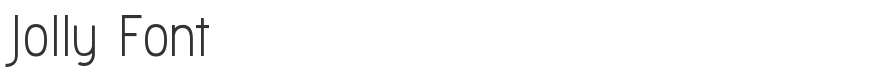 Jolly Font