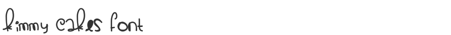 Kimmy Cakes Font