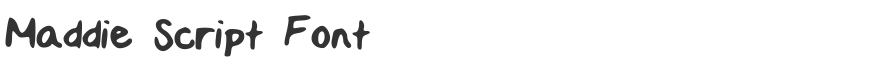 Maddie Script Font