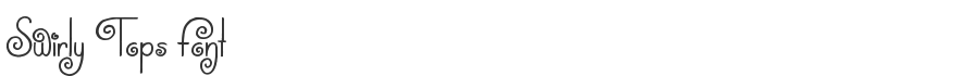 Swirly Tops Font