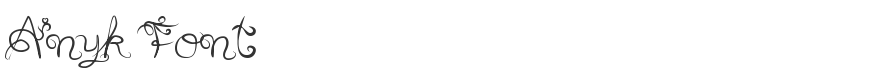 Anyk Font