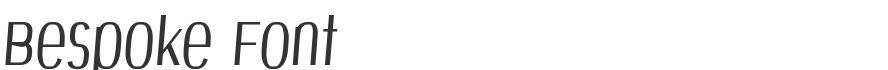 Bespoke Font