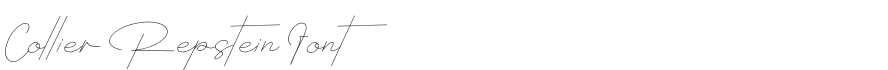 Collier Repstein Font