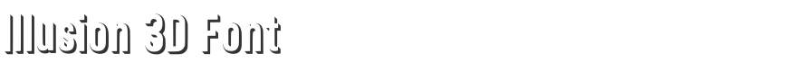 Illusion 3D Font