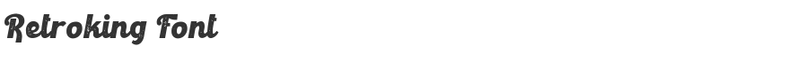 Retroking Font
