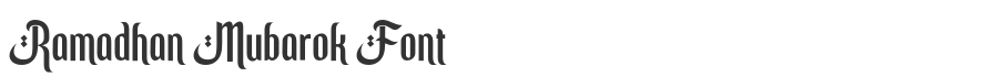 Ramadhan Mubarok Font