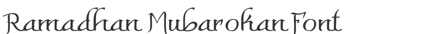 Ramadhan Mubarokan Font