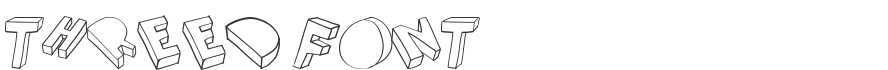 Threed Font