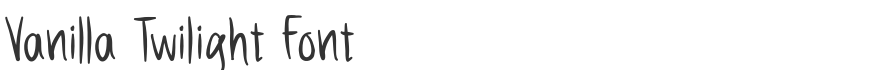 Vanilla Twilight Font
