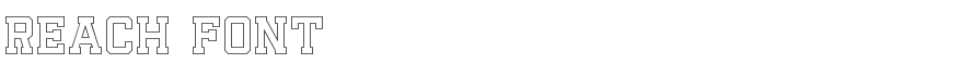 Reach Font