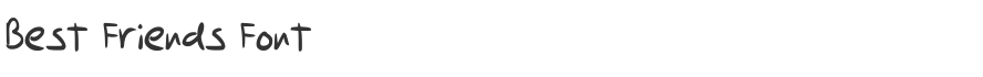 Best Friends Font