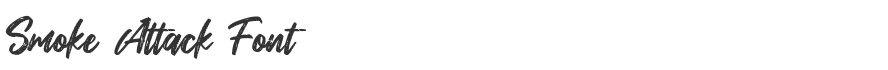 Smoke Attack Font