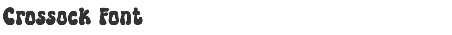Crossock Font