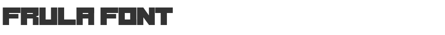 Frula Font