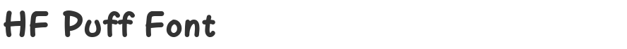 HF Puff Font