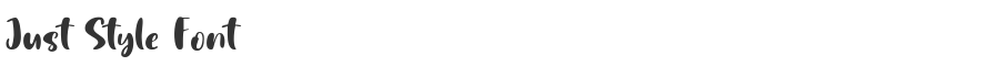 Just Style Font