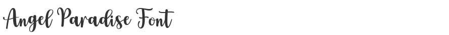 Angel Paradise Font
