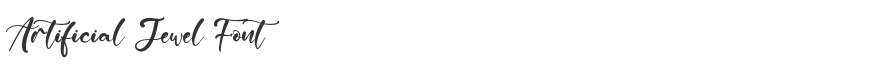 Artificial Jewel Font