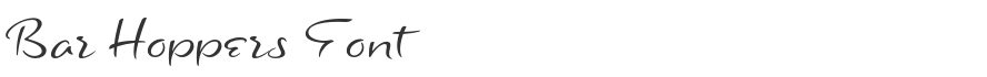 Bar Hoppers Font