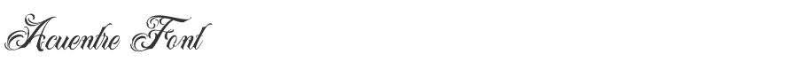 Acuentre Font