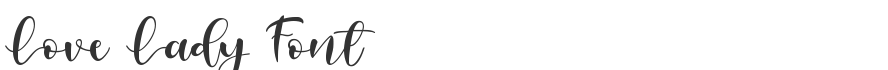 Love Lady Font