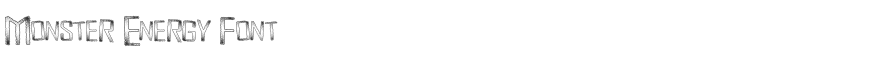 Monster Energy Font