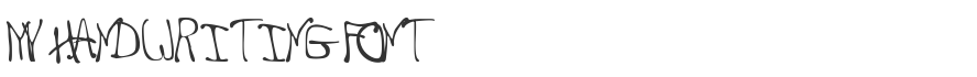 My Handwriting Font