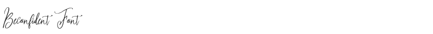 Beconfident Font