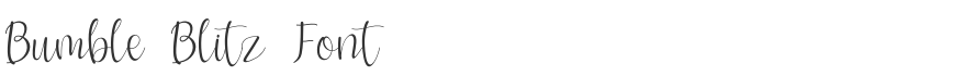 Bumble Blitz Font