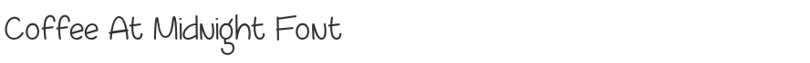 Coffee At Midnight Font
