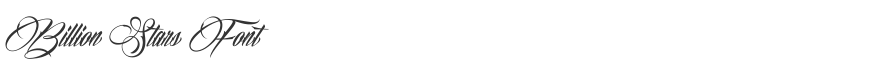 Billion Stars Font