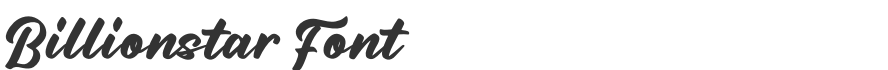 Billionstar Font