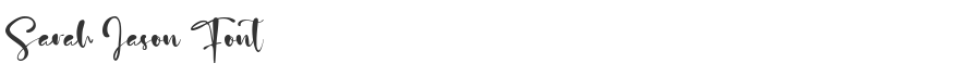 Sarah Jason Font