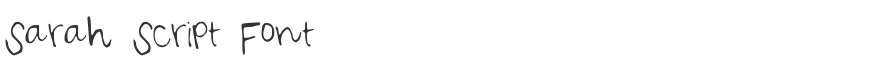 Sarah Script Font
