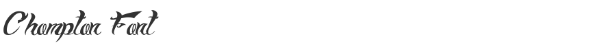 Chompton Font