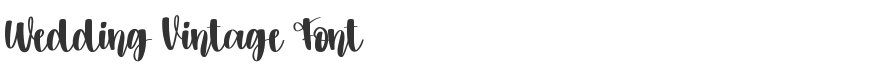 Wedding Vintage Font