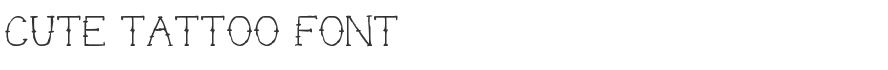 Cute Tattoo Font