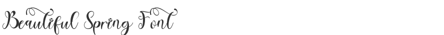 Beautiful Spring Font