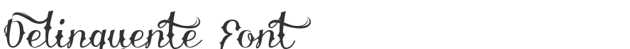 Delinquente Font