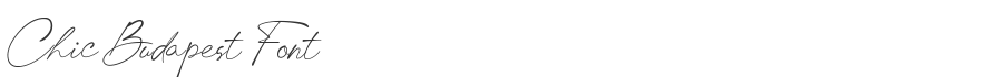 Chic Budapest Font