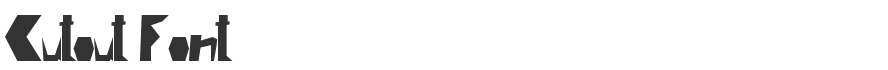 Cutout Font