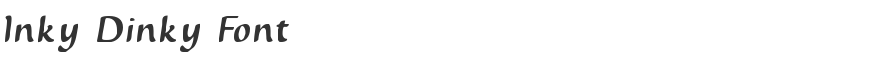 Inky Dinky Font
