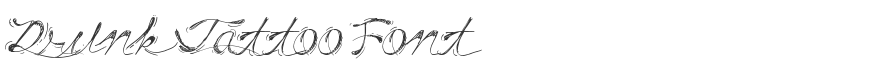 Drunk Tattoo Font