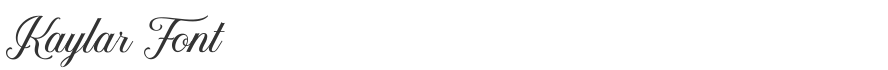 Kaylar Font