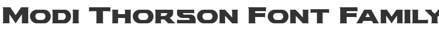 Modi Thorson Font Family