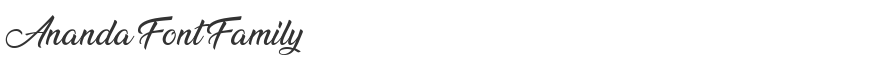 Ananda Font Family